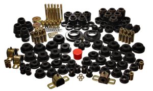 Jeep Wrangler Suspension Bushing Kit - Energy Suspension - Hyper-Flex System with 1in Body Lift Kit - Black - `97-`06